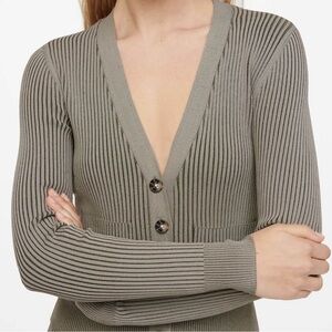Anine Bing Layla cardigan khaki green